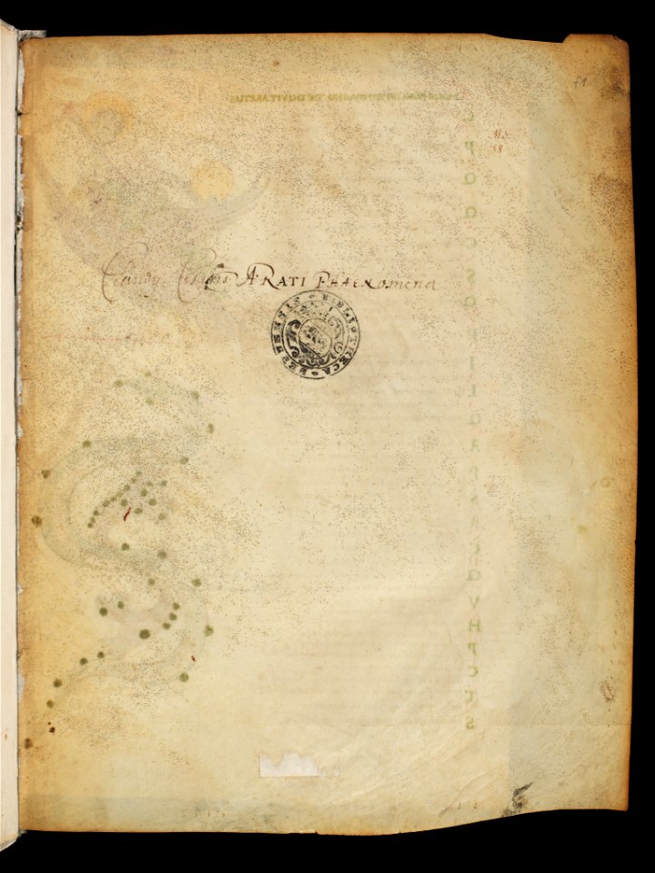 Bern, Burgerbibliothek, Cod. 88, f. 1r – Aratus – Germanicus Phaenomena