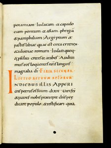 Beromünster, Stiftskirche St. Michael, Epistolar, f. 57r – Epistolary