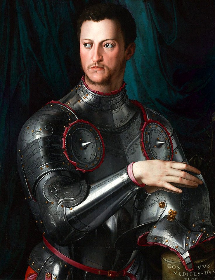 Nswag, agnolo bronzino, duca cosimo I in armi, 1540 circa