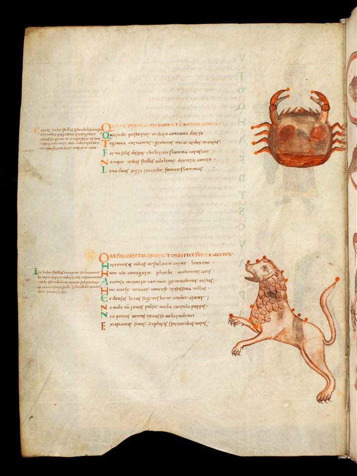 Bern, Burgerbibliothek, Cod. 88, f. 3v – Aratus – Germanicus Phaenomena