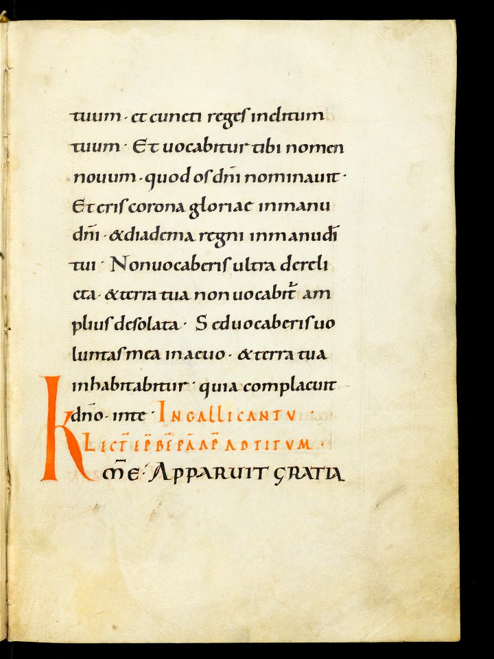 Beromünster, Stiftskirche St. Michael, Epistolar, f. 3r – Epistolary
