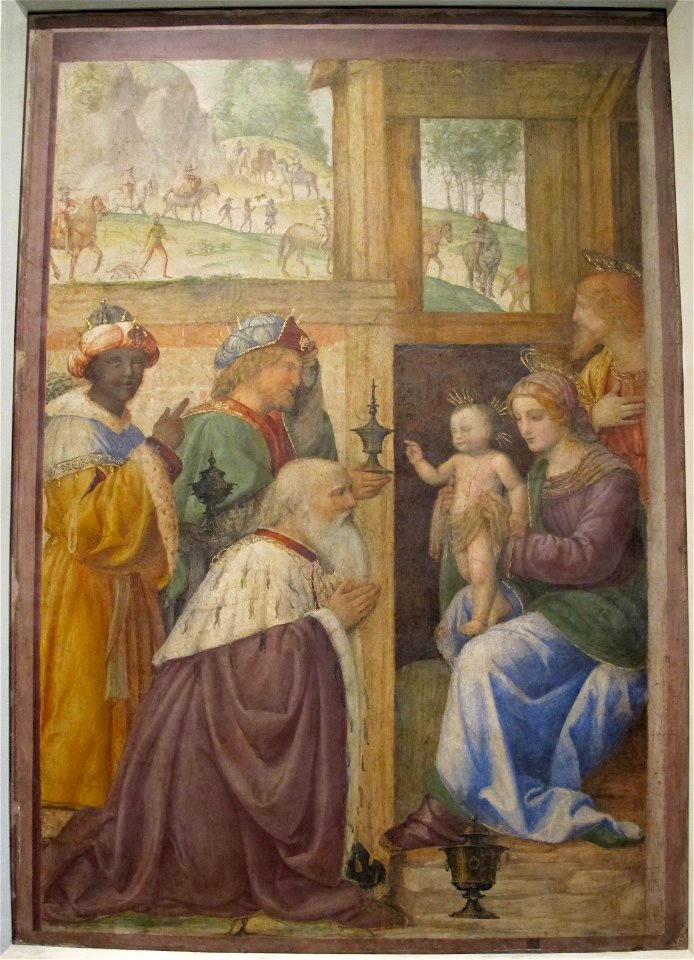 Bernardino luini, adorazione dei magi, 1520-25 ca., da un oratorio a greco milanese 01
