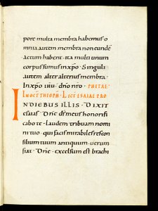 Beromünster, Stiftskirche St. Michael, Epistolar, f. 15r – Epistolary