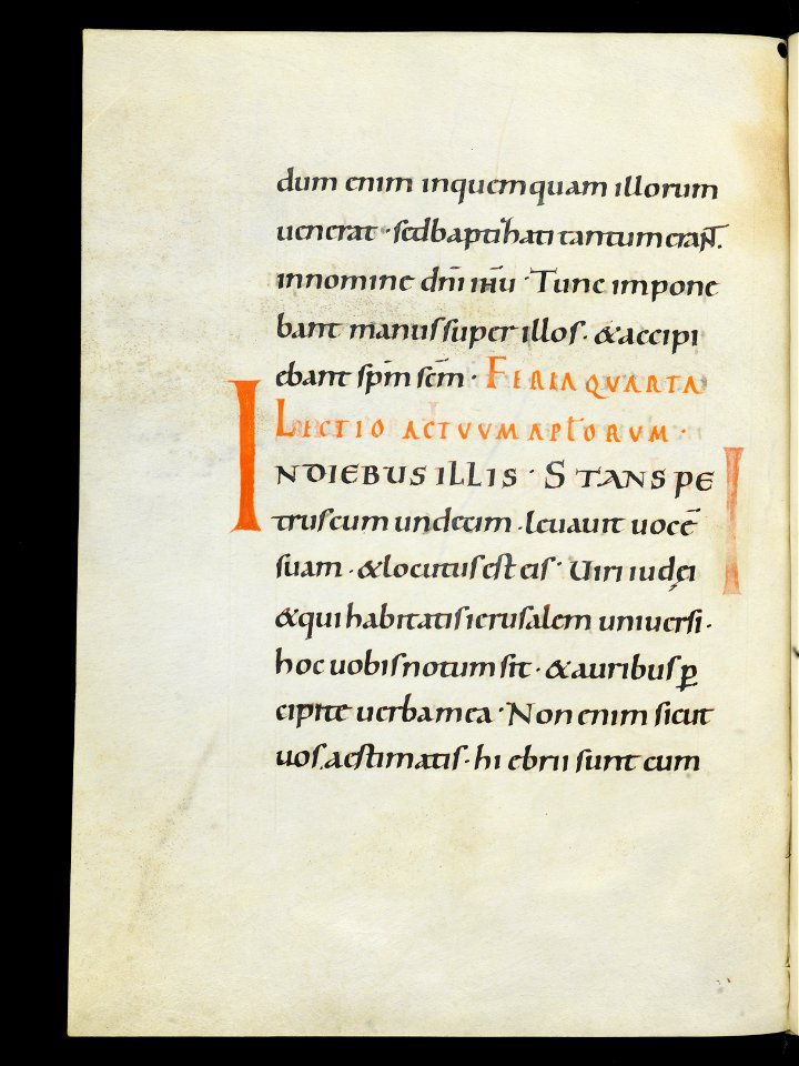 Beromünster, Stiftskirche St. Michael, Epistolar, f. 58v – Epistolary