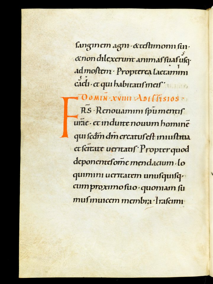 Beromünster, Stiftskirche St. Michael, Epistolar, f. 98v – Epistolary