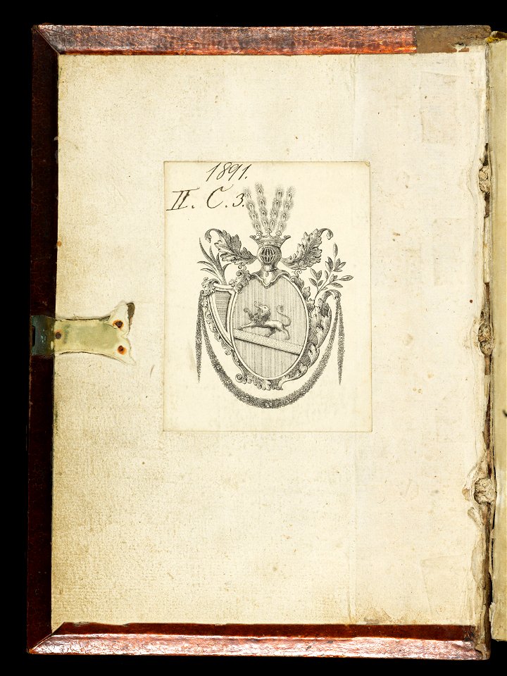 Beromünster, Stiftskirche St. Michael, Epistolar, Front paste-down – Epistolary