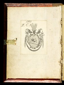 Beromünster, Stiftskirche St. Michael, Epistolar, Front paste-down – Epistolary