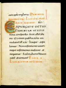 Beromünster, Stiftskirche St. Michael, Epistolar, f. 37r – Epistolary