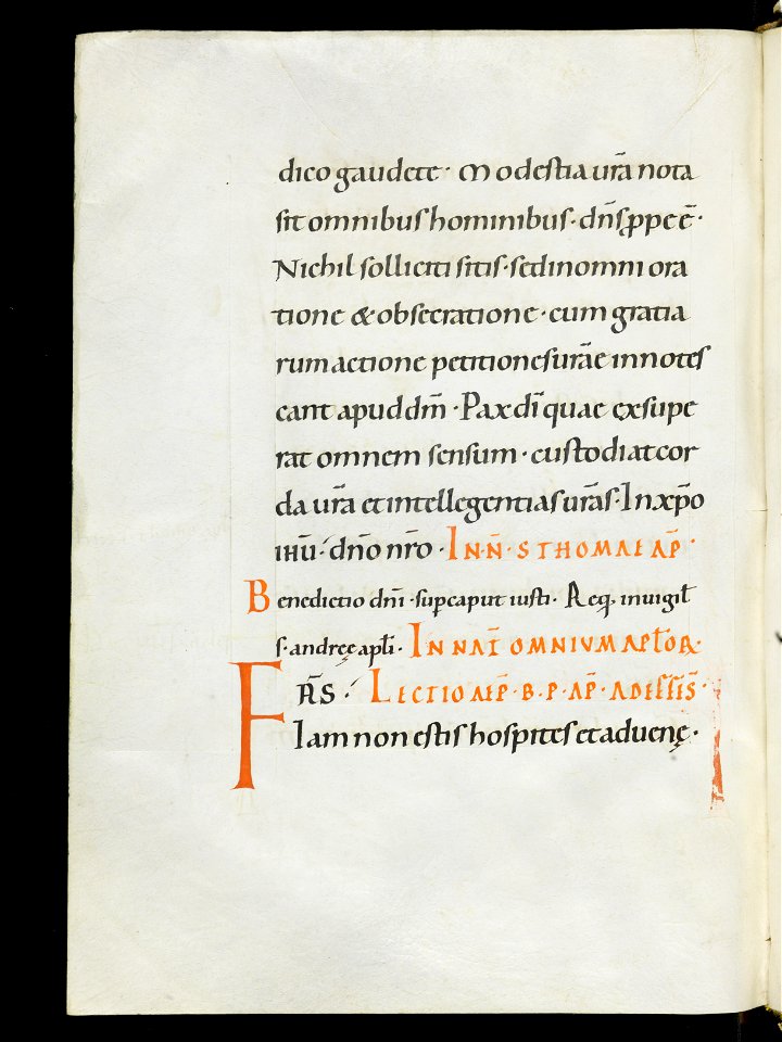Beromünster, Stiftskirche St. Michael, Epistolar, f. 113v – Epistolary