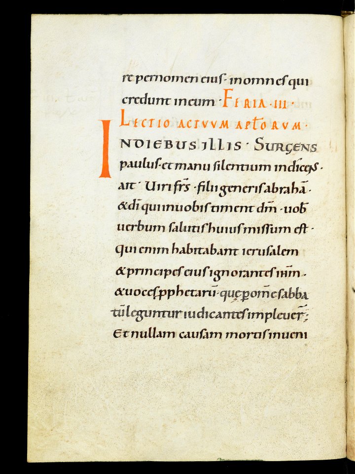 Beromünster, Stiftskirche St. Michael, Epistolar, f. 38v – Epistolary