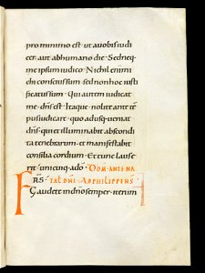 Beromünster, Stiftskirche St. Michael, Epistolar, f. 113r – Epistolary