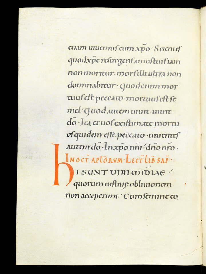 Beromünster, Stiftskirche St. Michael, Epistolar, f. 77v – Epistolary