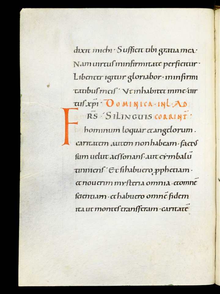 Beromünster, Stiftskirche St. Michael, Epistolar, f. 27v – Epistolary
