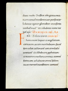 Beromünster, Stiftskirche St. Michael, Epistolar, f. 27v – Epistolary