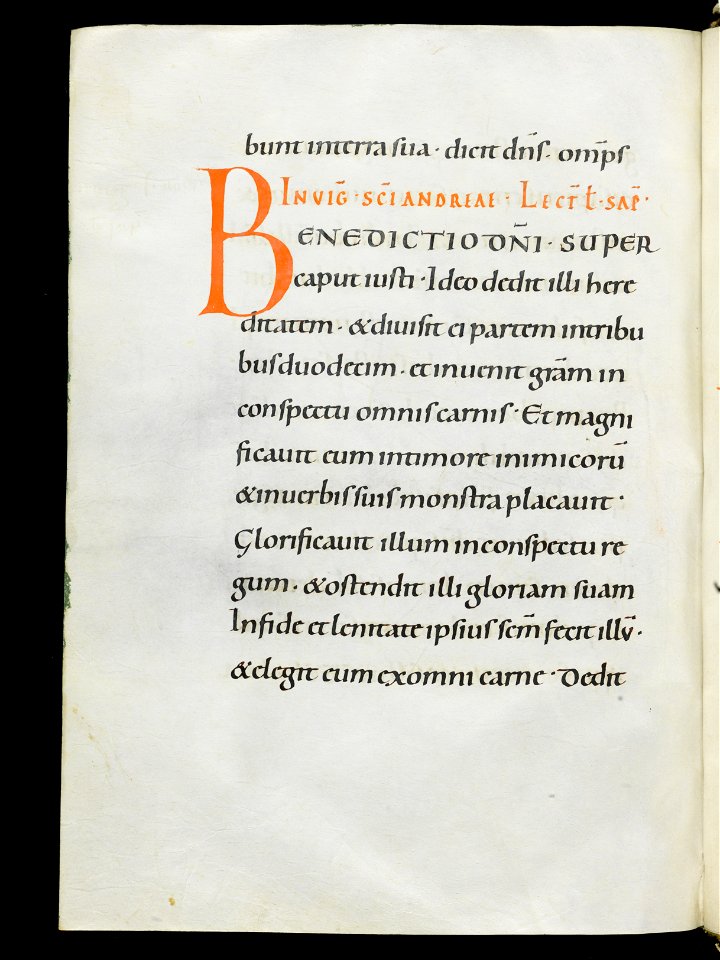 Beromünster, Stiftskirche St. Michael, Epistolar, f. 109v – Epistolary