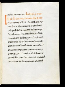 Beromünster, Stiftskirche St. Michael, Epistolar, f. 74r – Epistolary