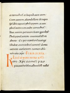 Beromünster, Stiftskirche St. Michael, Epistolar, f. 42r – Epistolary