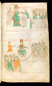 Bern, Burgerbibliothek, Cod. 120.II, f. 137r – Petrus de Ebulo Liber ad honorem Augusti, lat
