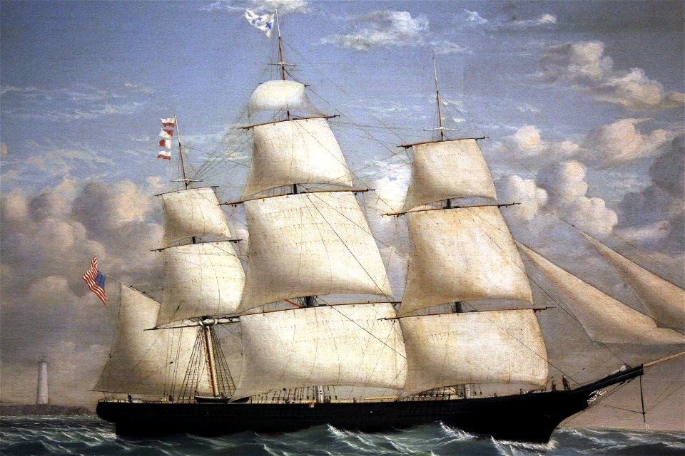 Clipper ship Northern Light-1853-William Bradford-IMG 5874