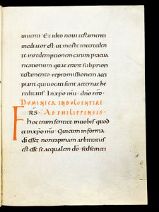 Beromünster, Stiftskirche St. Michael, Epistolar, f. 34r – Epistolary