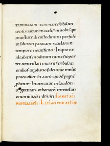Beromünster, Stiftskirche St. Michael, Epistolar, f. 22r – Epistolary