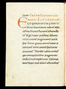 Beromünster, Stiftskirche St. Michael, Epistolar, f. 18v – Epistolary
