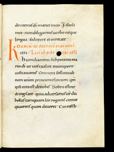 Beromünster, Stiftskirche St. Michael, Epistolar, f. 67r – Epistolary