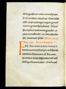 Beromünster, Stiftskirche St. Michael, Epistolar, f. 112v – Epistolary