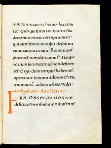 Beromünster, Stiftskirche St. Michael, Epistolar, f. 93r – Epistolary