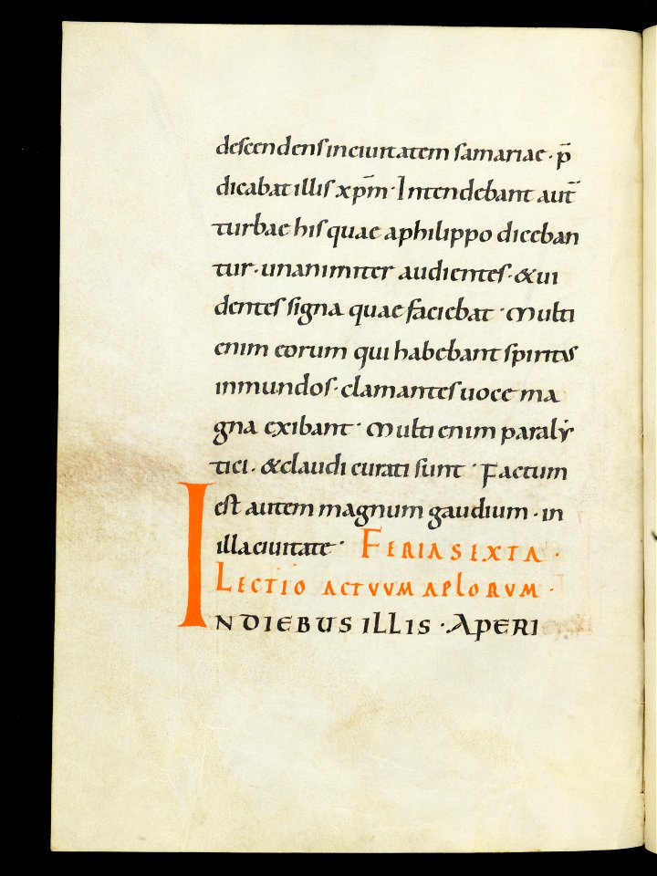 Beromünster, Stiftskirche St. Michael, Epistolar, f. 60v – Epistolary
