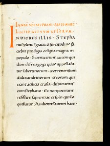 Beromünster, Stiftskirche St. Michael, Epistolar, f. 8r – Epistolary
