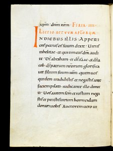 Beromünster, Stiftskirche St. Michael, Epistolar, f. 39v – Epistolary