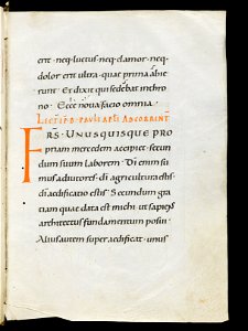 Beromünster, Stiftskirche St. Michael, Epistolar, f. 126r – Epistolary
