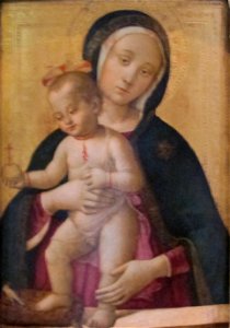 Bernardino fungai, madonna col bambino. Free illustration for personal and commercial use.
