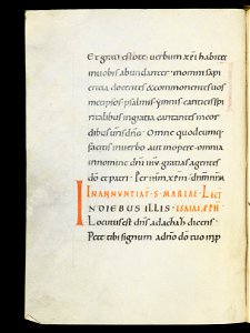 Beromünster, Stiftskirche St. Michael, Epistolar, f. 20v – Epistolary
