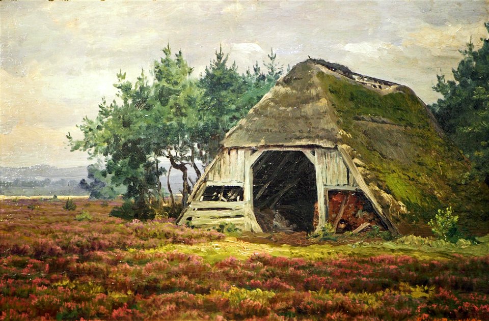 Bruycker Heidelandschaft m. Schafstall