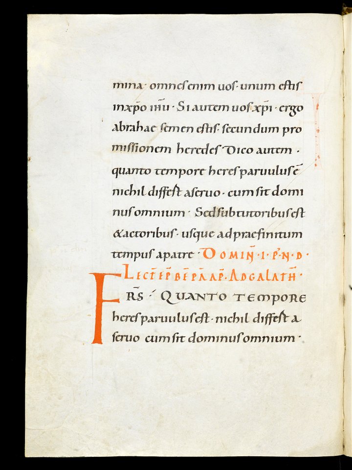 Beromünster, Stiftskirche St. Michael, Epistolar, f. 11v – Epistolary