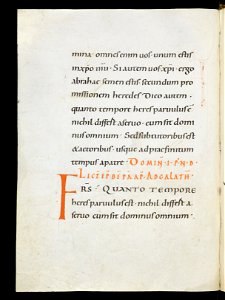 Beromünster, Stiftskirche St. Michael, Epistolar, f. 11v – Epistolary