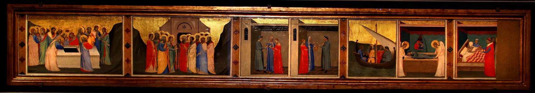 Bernardo Daddi, predella delle storie della sacra cintola, 1337-38, 02
