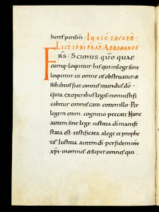Beromünster, Stiftskirche St. Michael, Epistolar, f. 12v – Epistolary