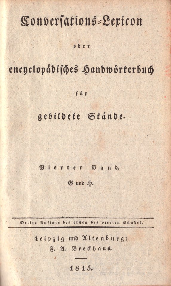 Brockhaus Bd. 4 Leipzig TB