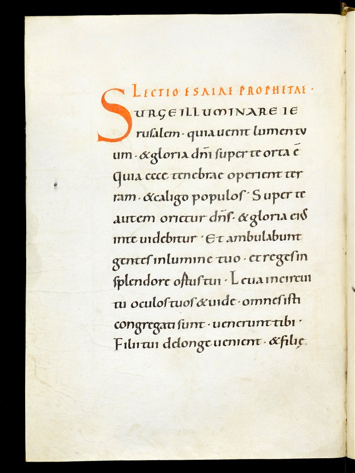 Beromünster, Stiftskirche St. Michael, Epistolar, f. 13v – Epistolary