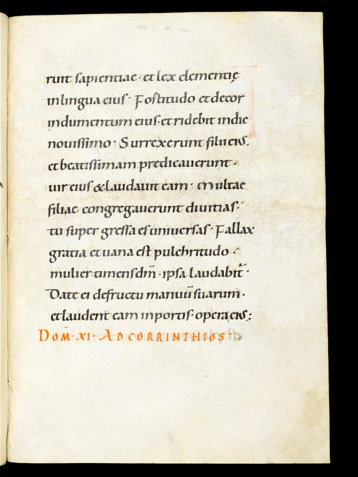 Beromünster, Stiftskirche St. Michael, Epistolar, f. 83r – Epistolary