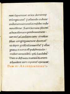 Beromünster, Stiftskirche St. Michael, Epistolar, f. 83r – Epistolary