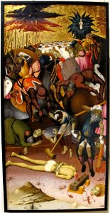 Bernat martorell, quattro scene della vita di san giorgio, 1435 ca. 04