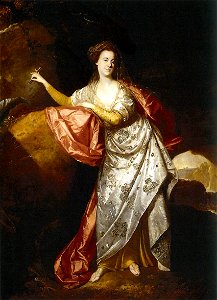 Zoffany, Johann - Portrait of Ann Brown in the Role of Miranda - c. 1770. Free illustration for personal and commercial use.