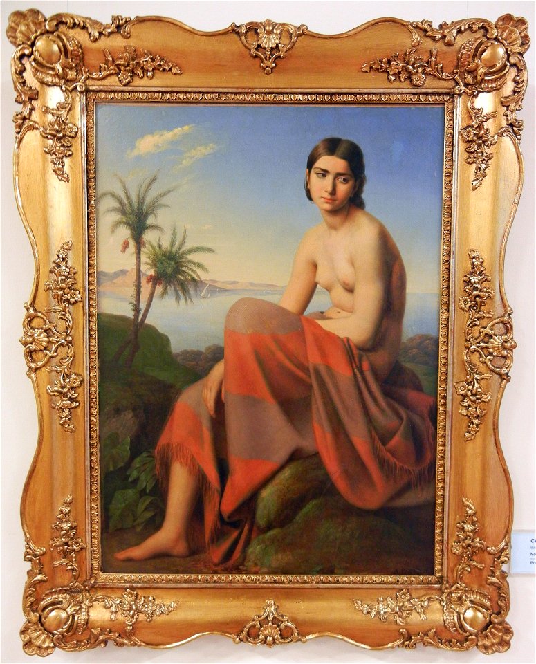 Budapest, château de Buda, Galerie nationale hongroise (Magyar Nemzeti Galéria), Ágost Elek CANZI (1808-1866), Portrait de femme, 1845
