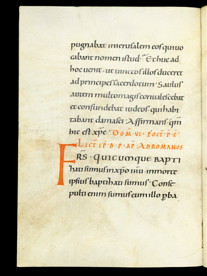 Beromünster, Stiftskirche St. Michael, Epistolar, f. 76v – Epistolary
