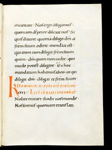 Beromünster, Stiftskirche St. Michael, Epistolar, f. 66r – Epistolary
