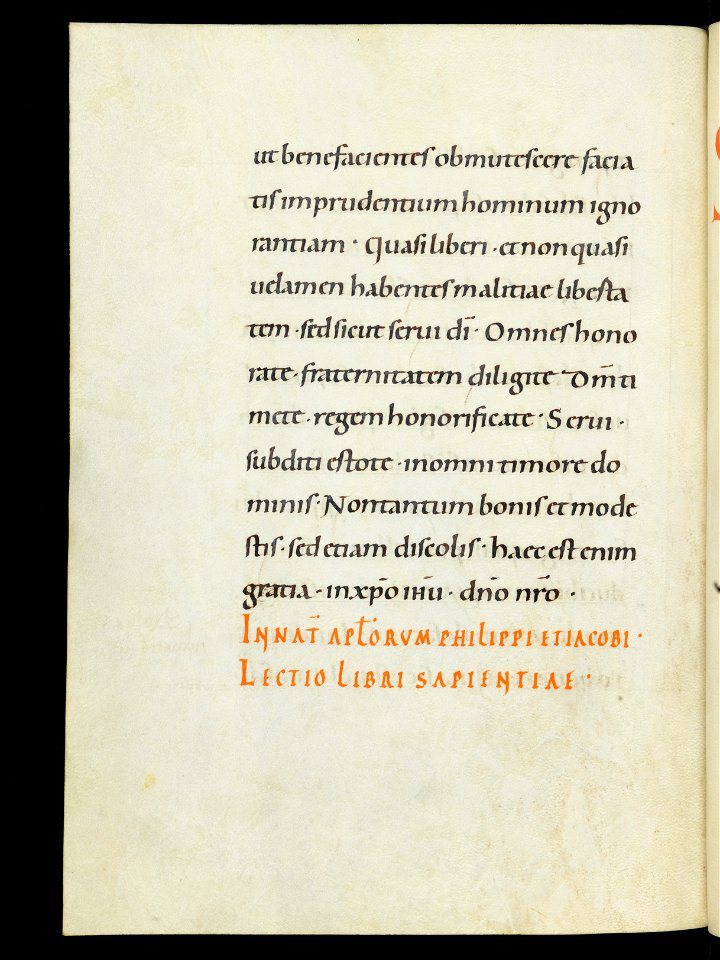 Beromünster, Stiftskirche St. Michael, Epistolar, f. 46v – Epistolary